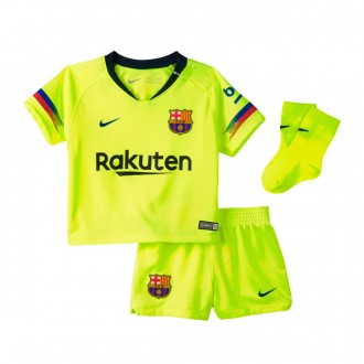 Conjunto  Nike FC Barcelona Equipamento Secundário 2018-2019 Bebé Volt-Deep royal blue
