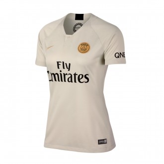 Camisola  Nike Paris Saint-Germain Stadium Segunda Equipación 2018-2019 Mujer Light bone-Truly gold
