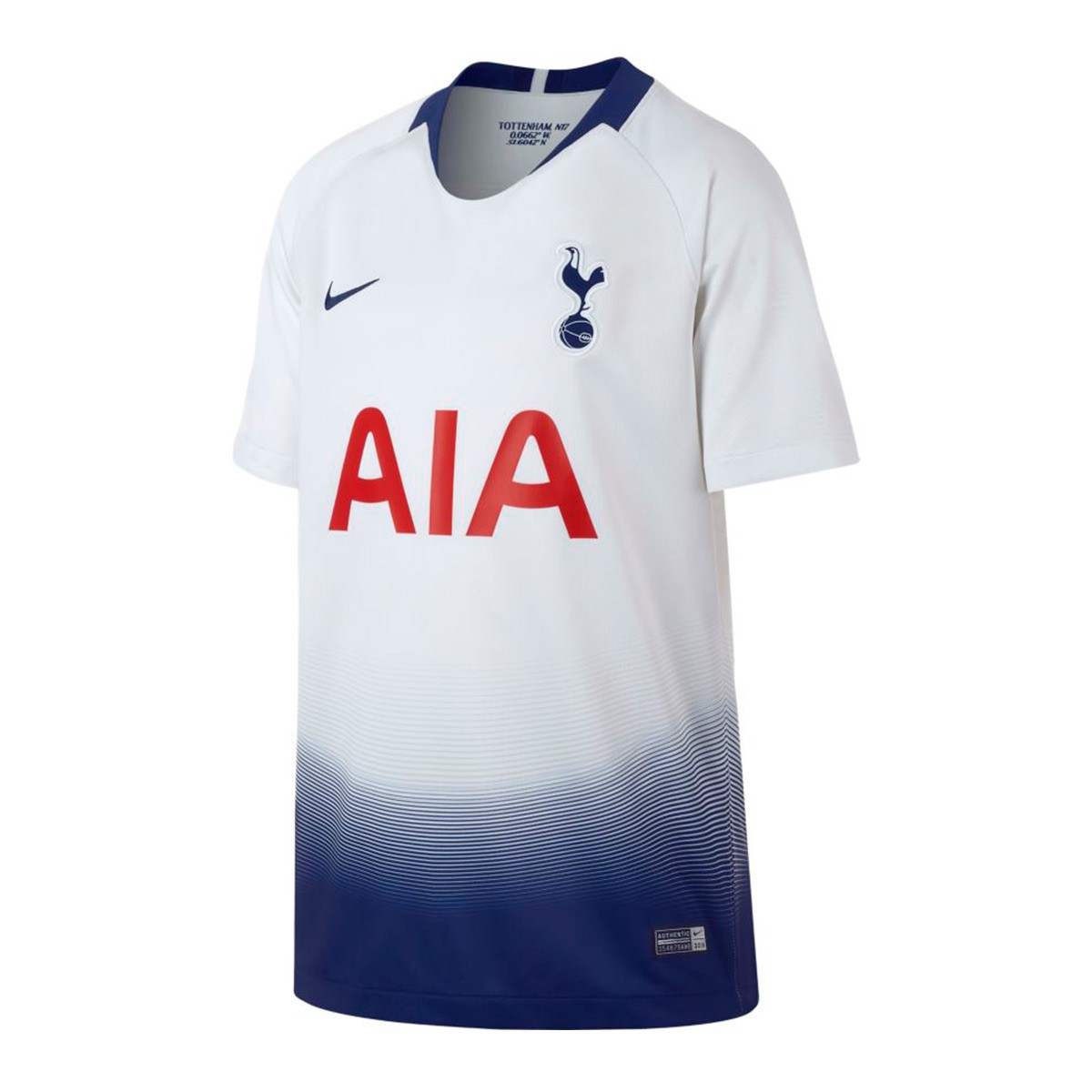 Camiseta Nike Tottenham Hotspur FC Stadium Primera Equipación 2018-2019 Niño White-Binary blue ...
