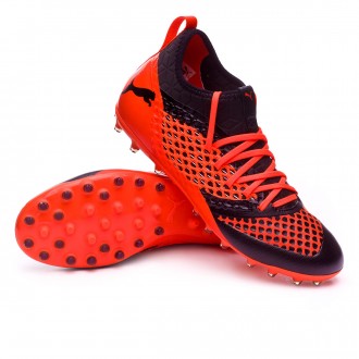 Chuteira  Puma Future 2.3 Netfit MG Puma black-Shocking orange