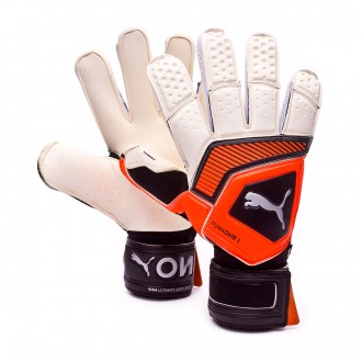 Luvas  Puma One Grip 1 RC Puma white-Shocking orange-Puma black-Silver