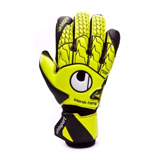 Luvas Uhlsport Supersoft Bionik Amarillo fluor-Preto-Branco