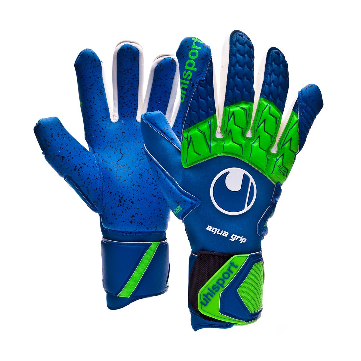 Guante de portero Uhlsport Aquagrip HN Pacific Green - Fútbol Emotion