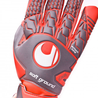 Luvas Uhlsport Aerored Soft HN Comp Cinza-Laranja