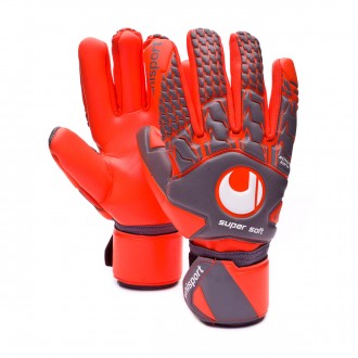 Luvas  Uhlsport Aerored Supersoft HN Cinza-Laranja