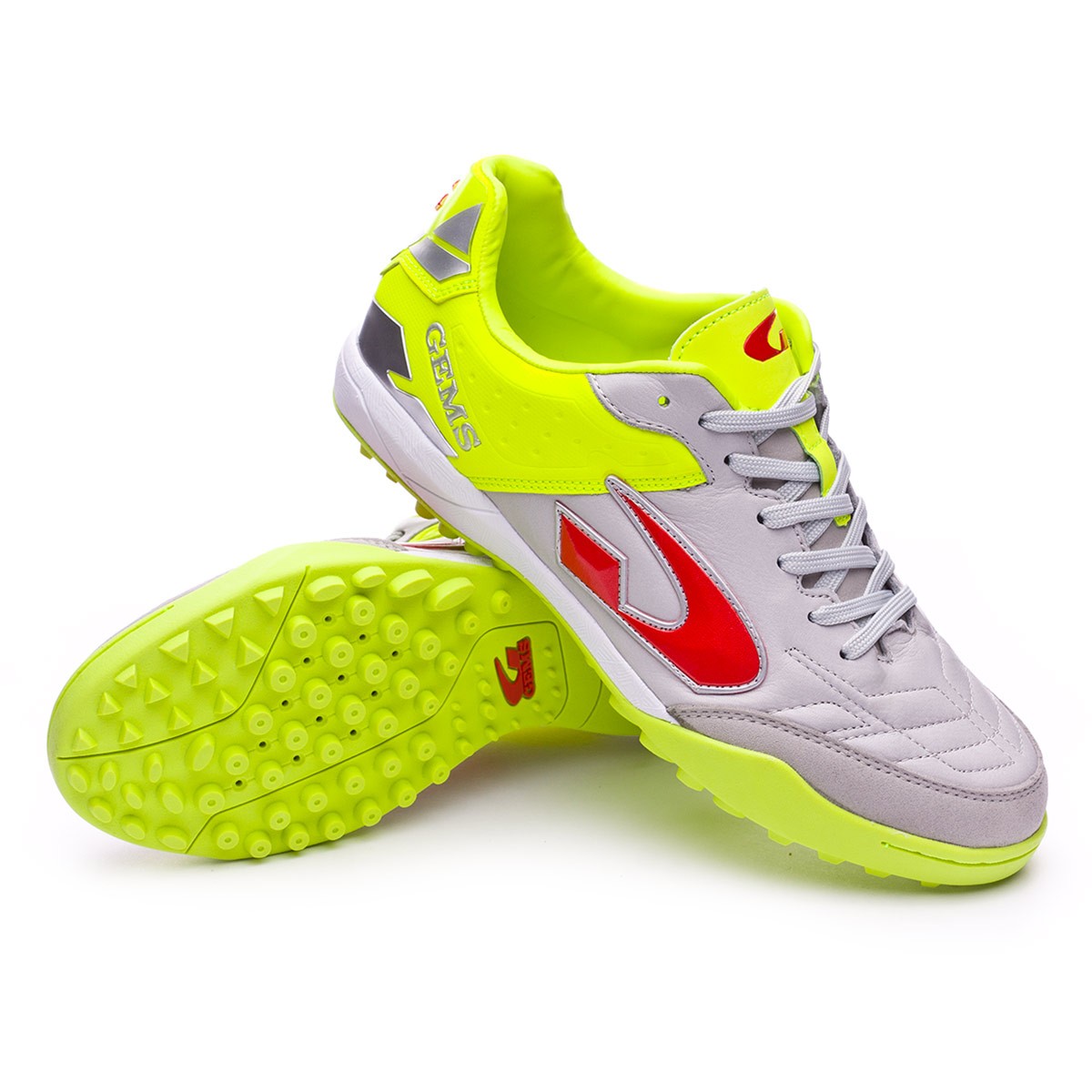 Scarpe Gems Viper FX Turf Grigio-Giallo - Negozio di calcio Fútbol Emotion