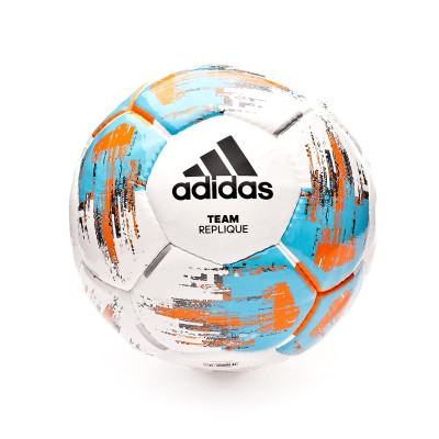 pájaro Todos los años pacífico Ball adidas Team Replique White-Bright Cyan-Bright Orange - Fútbol Emotion