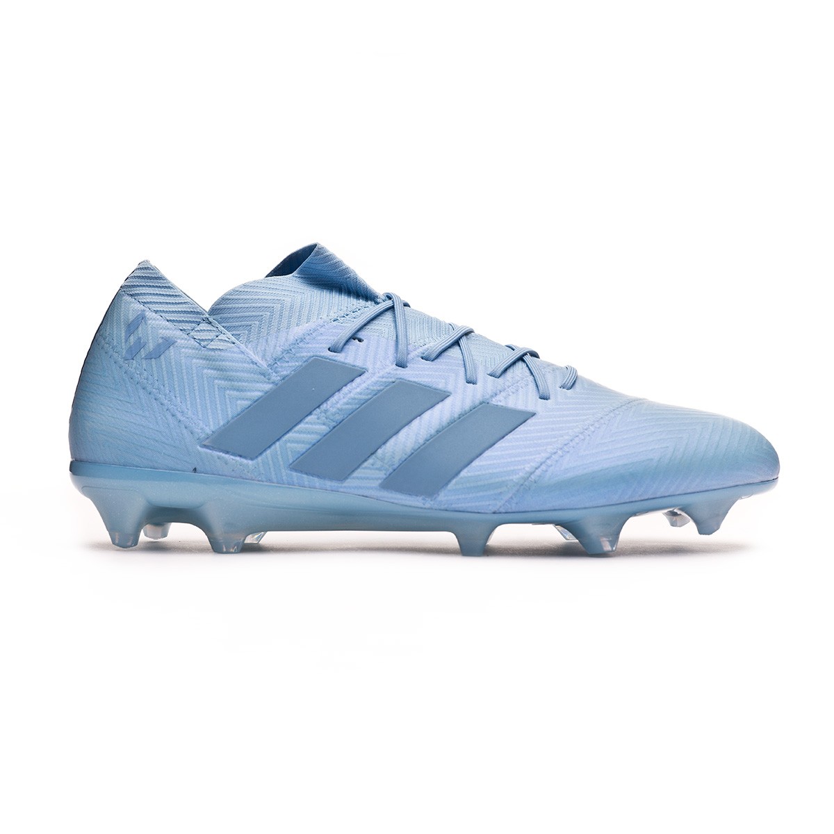white and blue messi boots
