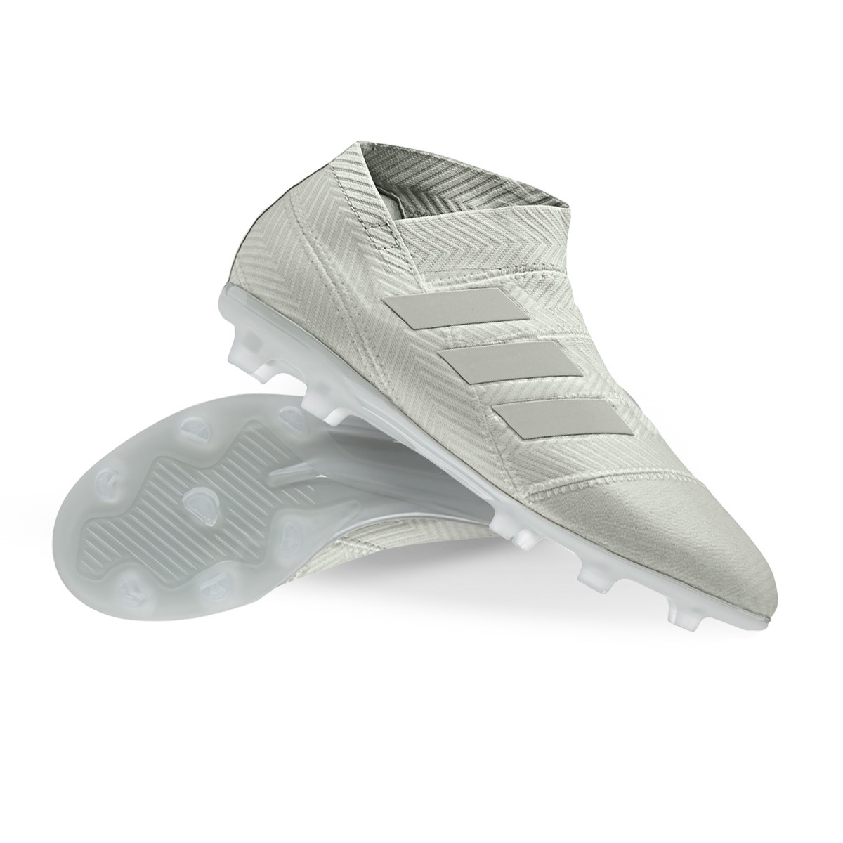 Football Boots Adidas Kids Nemeziz 18 Fg Ash Silver White Tint