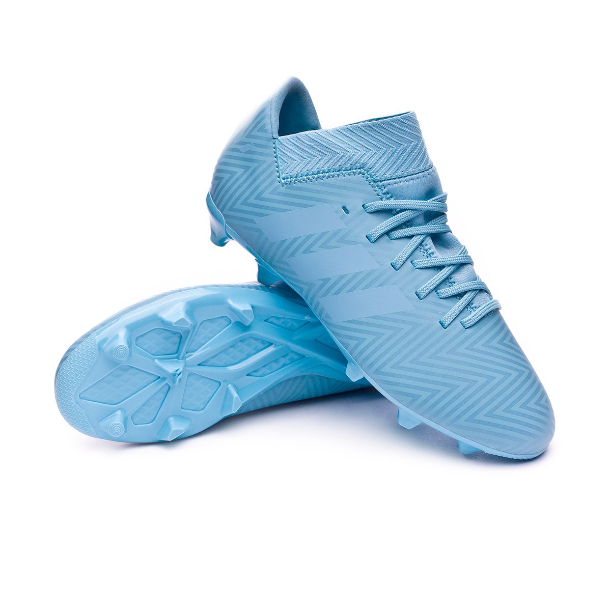 Football Boots adidas Kids Nemeziz Messi 18.3 FG Ash blue-Raw grey -  Football store Fútbol Emotion