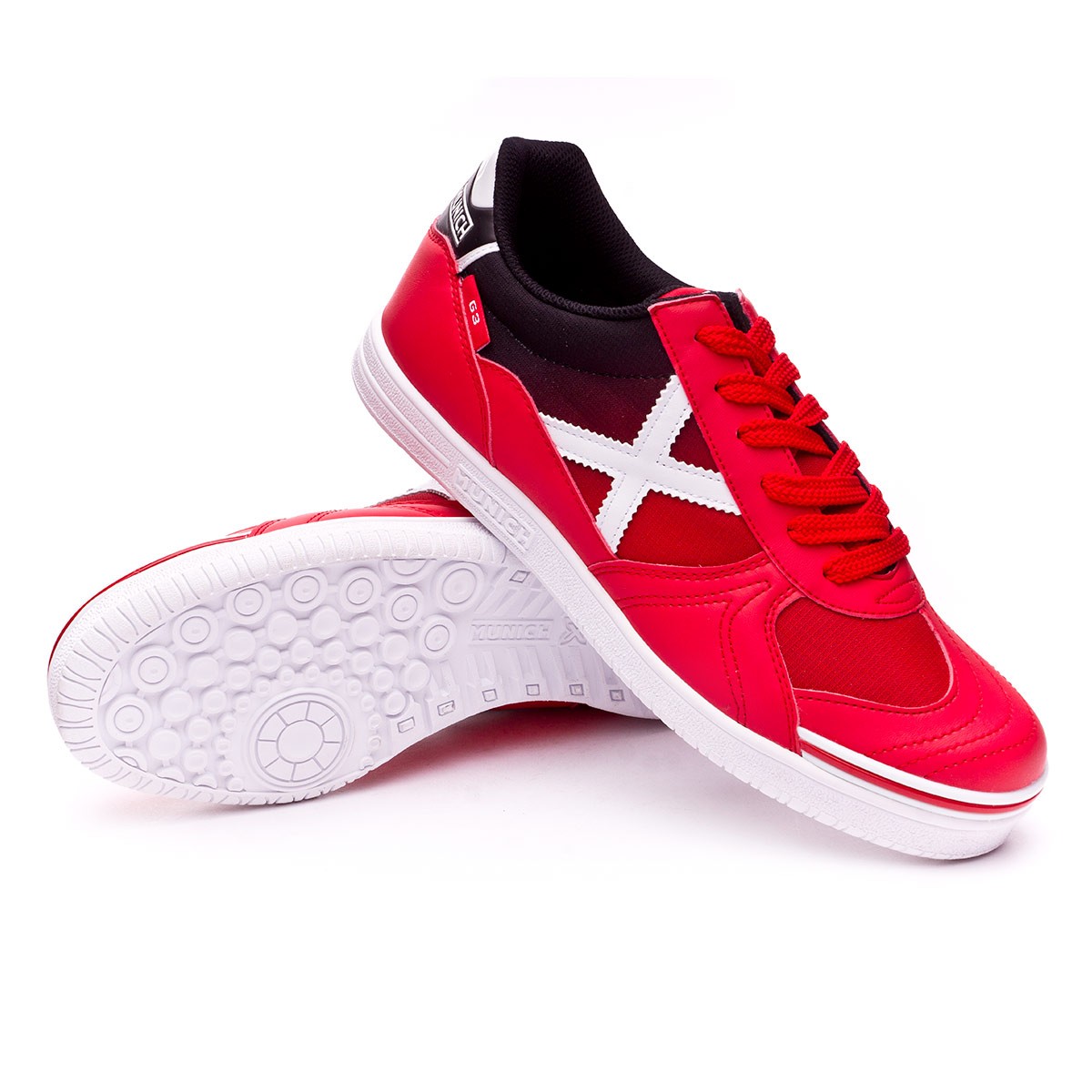 Futsal Boot Munich G3 Red-White-Black - Football store Fútbol Emotion