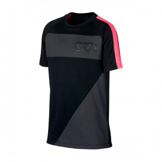 Camisola  Nike Dry CR7 Niño Black-Anthracite-Hot punch