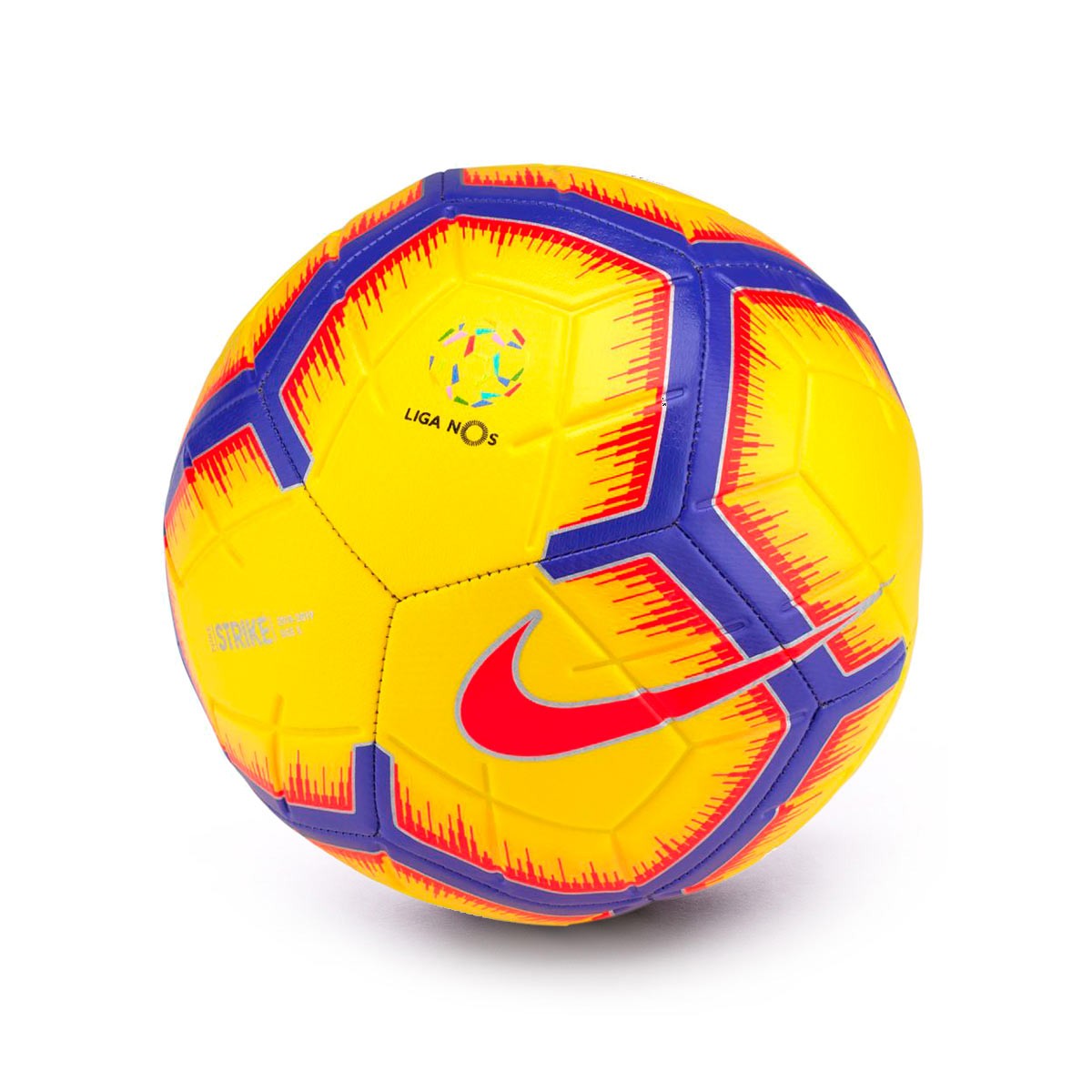 Balón Nike Liga NOS Strike 2018-2019 Yellow-Purple-Flash crimson - Tienda  de fútbol Fútbol Emotion