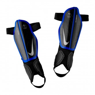 Caneleira  Nike Protegga Flex Niño Black-Racer blue-Metallic silver