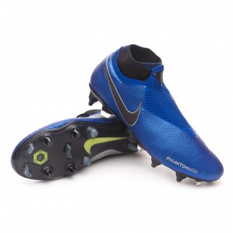 Chuteira  Nike Phantom Vision Elite DF ACC Anti-Clog SG-Pro Racer blue-Black-Metallic silver-Volt