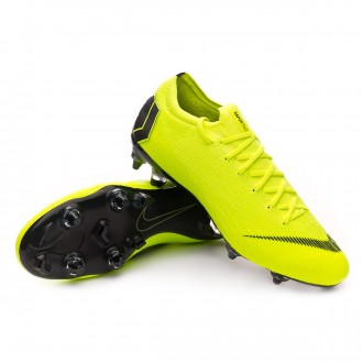 Chuteira  Nike Mercurial Vapor XII Elite Anti-Clog SG-Pro Volt-Black