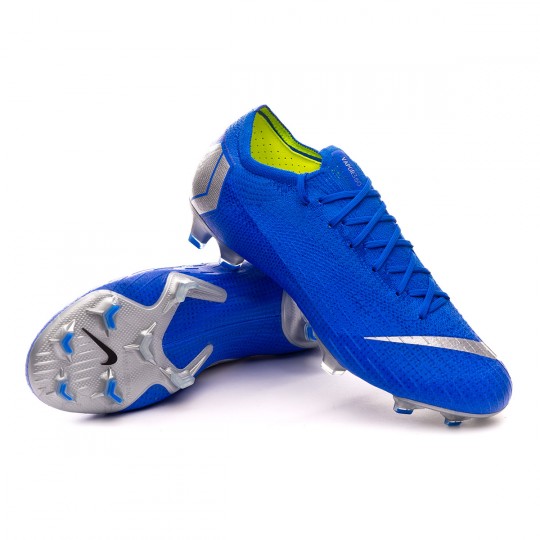 blue and silver nike football boots