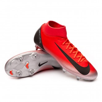 Chuteira  Nike Mercurial Superfly VI Academy CR7 SG-Pro Bright crimson-Black-Chrome-Dark grey