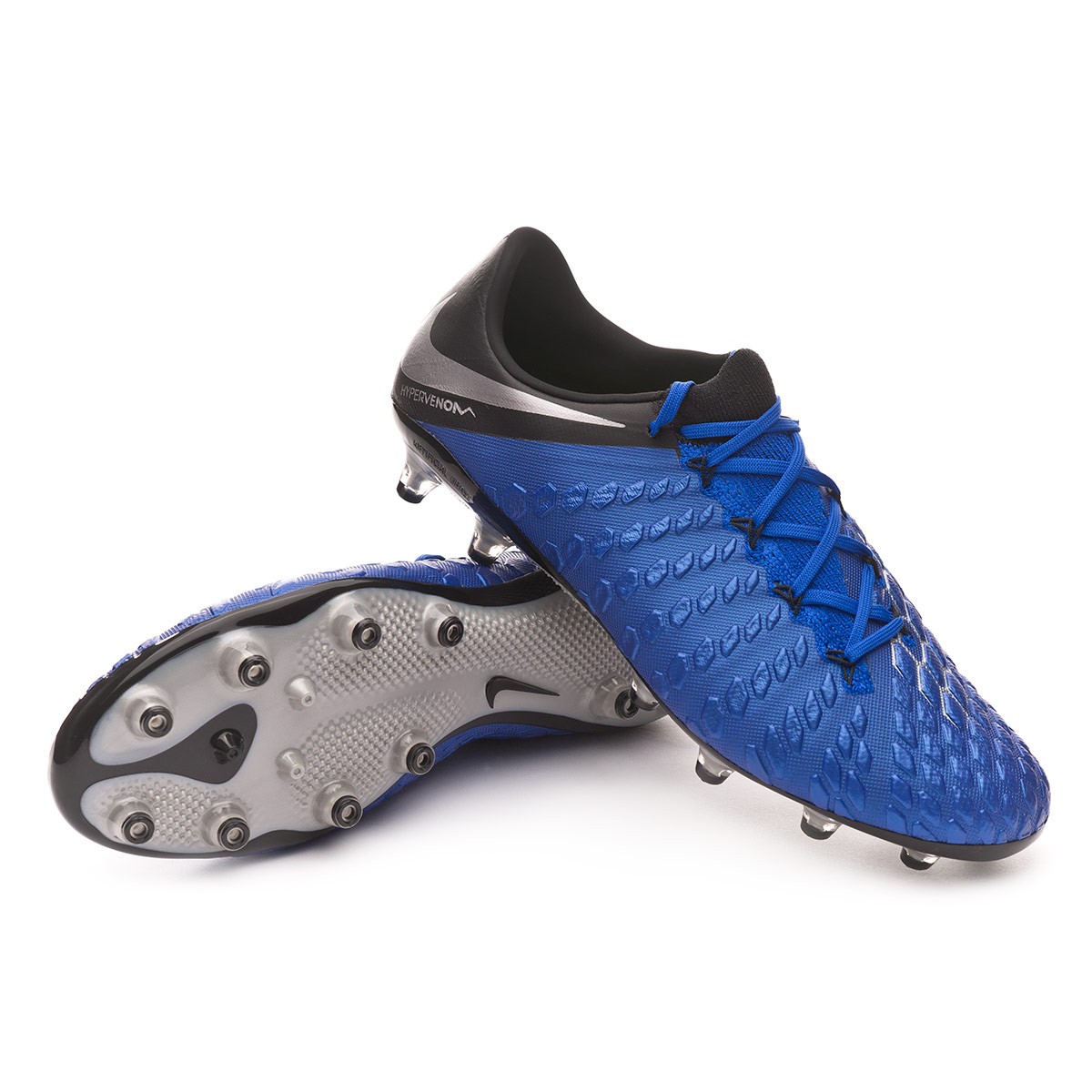 Bota de fútbol Nike Hypervenom Phantom III Elite AG-Pro Racer blue-Metallic  silver-Black-Volt - Tienda de fútbol Fútbol Emotion