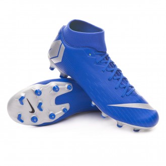 Chuteira  Nike Mercurial Superfly VI Academy MG Racer blue-Metallic silver-Black-Volt