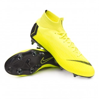 Chuteira  Nike Mercurial Superfly VI Elite Anti-Clog SG-Pro Volt-Black