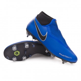 Chuteira  Nike Phantom Vision Academy DF ACC SG-Pro Racer blue-Black-Metallic silver-Volt