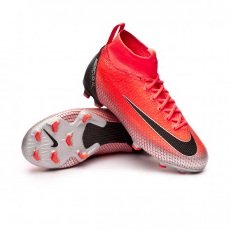 Chuteira  Nike Mercurial Superfly VI Elite CR7 FG Crianças Flash crimson-Black-Chrome-Dark grey