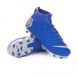Chuteira  Nike Mercurial Superfly VI Academy MG Niño Racer blue-Metallic silver-Black-Volt