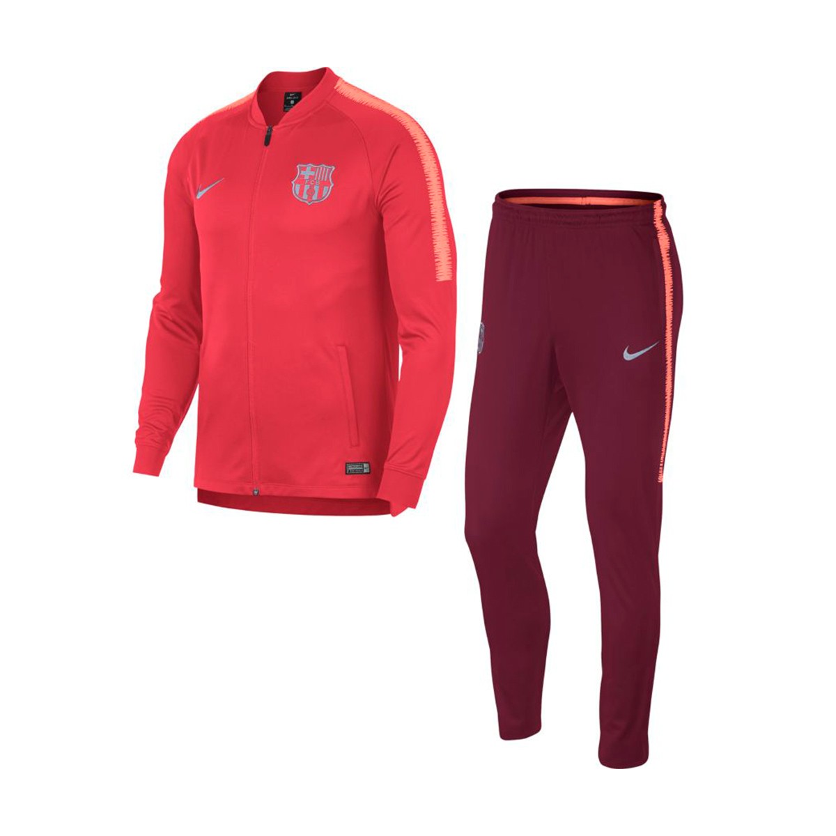 Tracksuit Nike FC Barcelona Squad 2018-2019 Tropical pink-Deep maroon-Light  atomic pink - Football store Fútbol Emotion