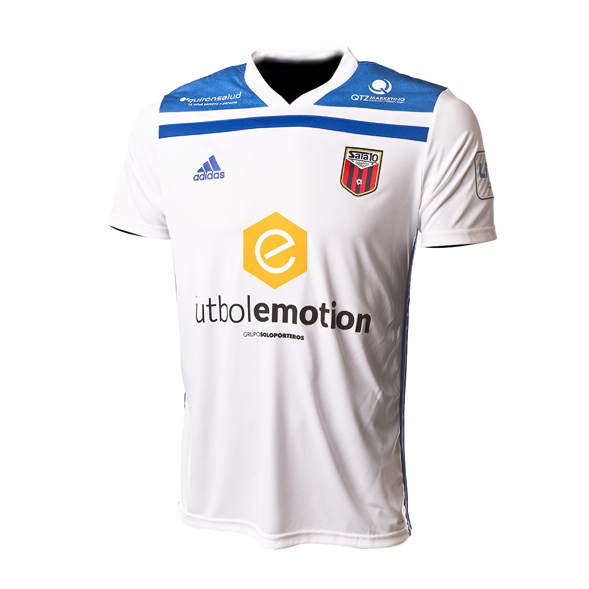 Camiseta adidas Fútbol Emotion Zaragoza 1ª Equipación 18/19 Blanco-Azul  royal - Tienda de fútbol Fútbol Emotion