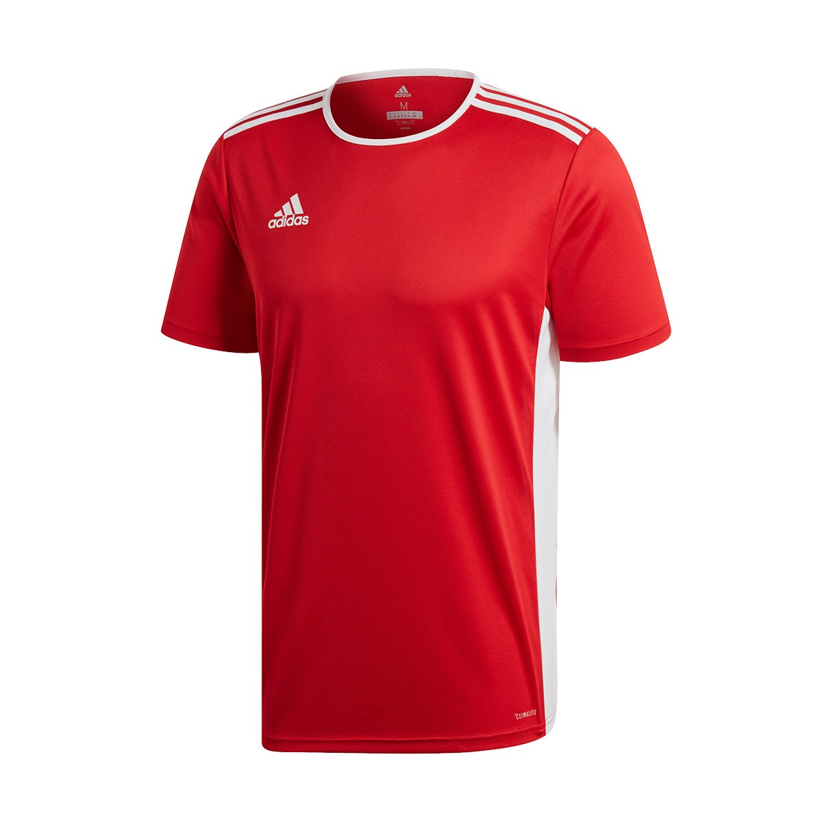 Maglia adidas Entrada 18 m/c Power red-White - Negozio di calcio Fútbol  Emotion