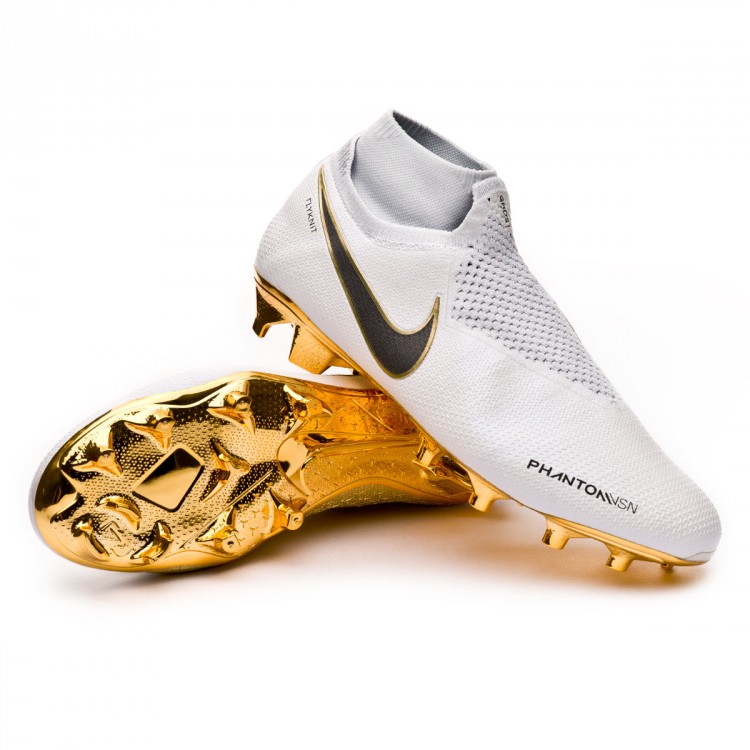 nike phantom vision elite df fg white gold