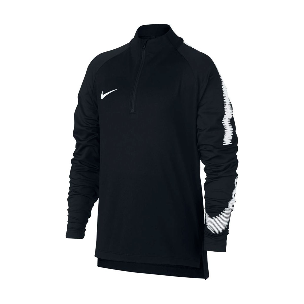 Sudadera Nike Dry Squad Niño Black-White - Tienda de fútbol Fútbol Emotion