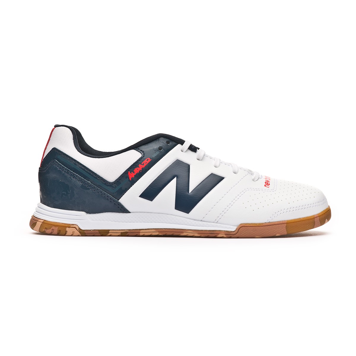 Futsal Boot New Balance Kids Audazo Strike 3.0 Futsal White grey - FÃºtbol Emotion
