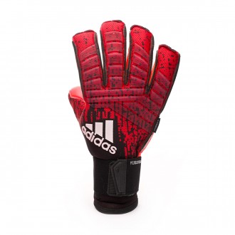 Luvas adidas Predator Pro Fingersave Active red-Black-Solar red
