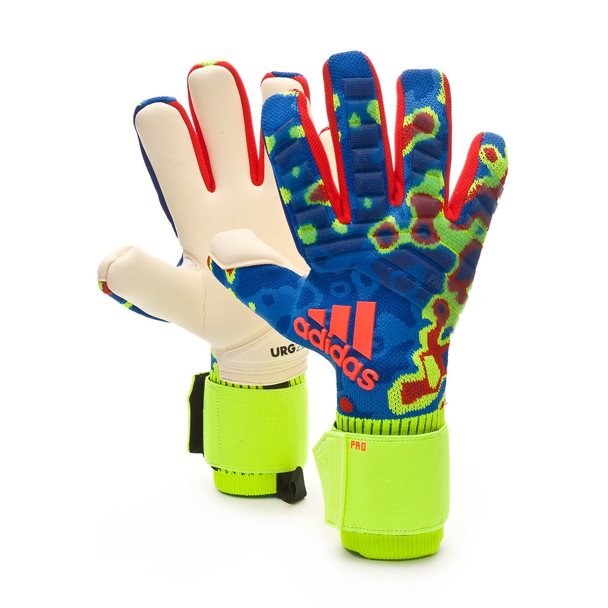 Glove adidas Predator Pro Manuel Neuer Solar yellow-Football blue-Active  red - Football store Fútbol Emotion