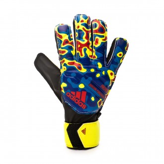 Luvas adidas Predator Junior Fingensave MN Crianças Solar yellow-Football blue-Active red