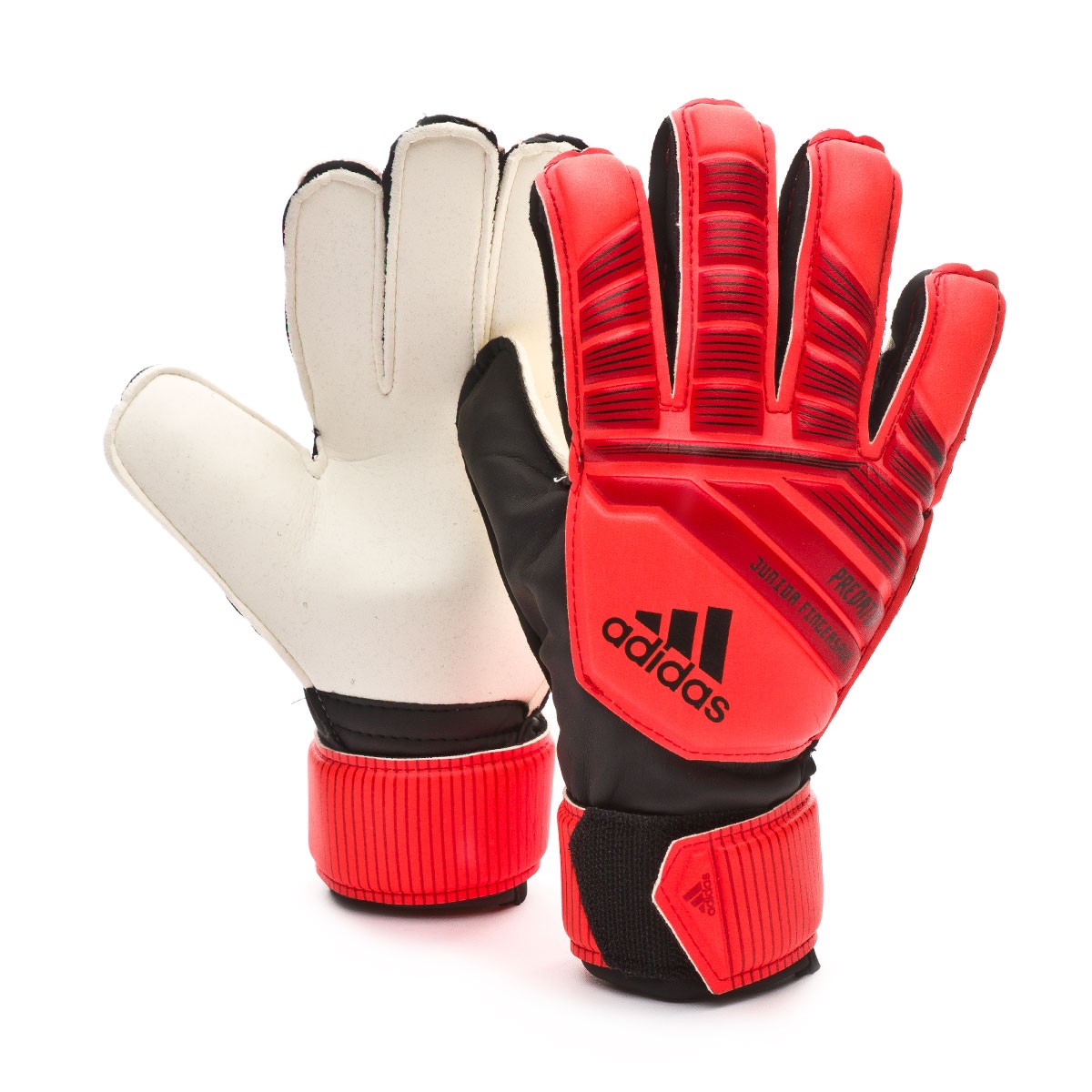 red and black adidas goalkeeper gloves