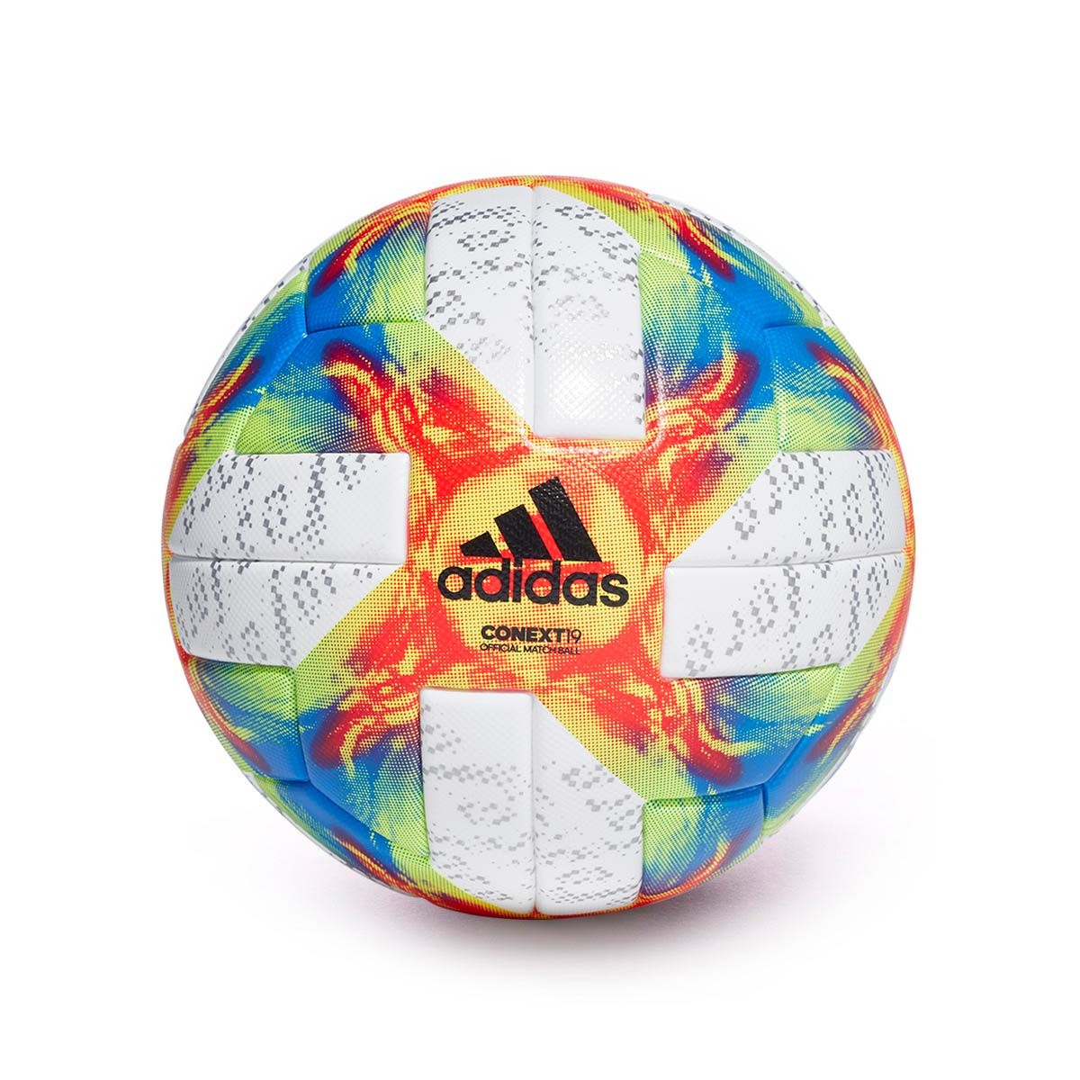 Ball adidas Conext 19 OMB White-Solar yellow-Solar red-Football 