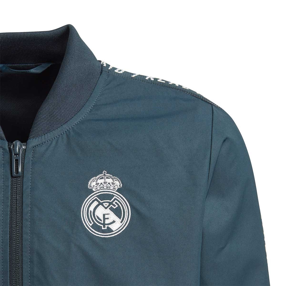 Chaqueta adidas Real Madrid Anthem 2018-2019 Niño Tech onix - Tienda de  fútbol Fútbol Emotion