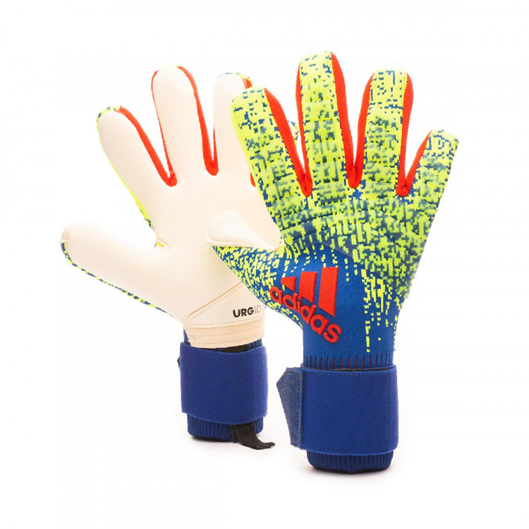 Glove adidas Predator Pro PC Solar yellow-Bold blue-Active red - Football  store Fútbol Emotion