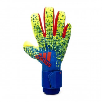Luvas adidas Predator Pro Solar yellow-Bold blue-Active red