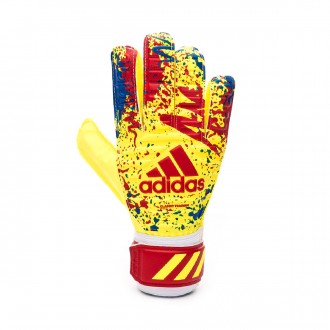 Luvas adidas Classic Training Solar yellow-Active red-Football blue