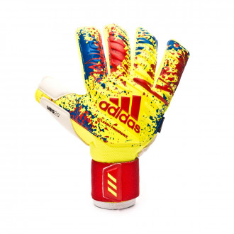 Luvas adidas Classic Pro FingerSave Solar yellow-Active red-Football blue