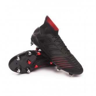 Football Boots  adidas Predator 19.1 SG Core black-Active red