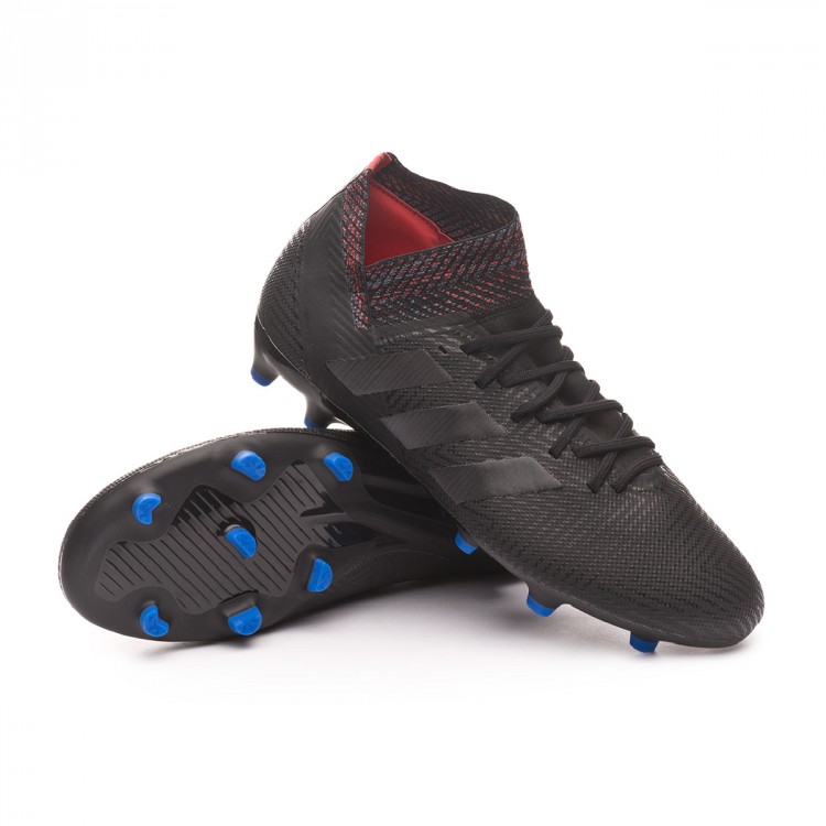 adidas black and blue football boots