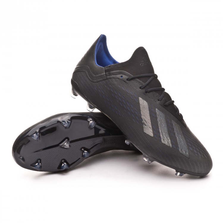 adidas black and blue football boots