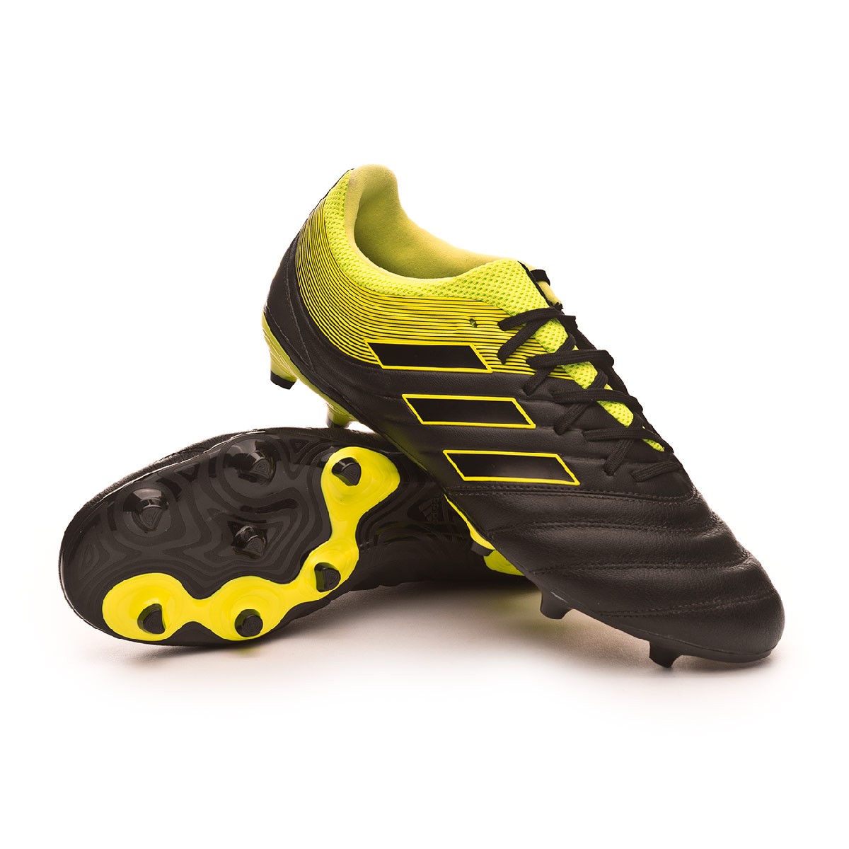 Football Boots Adidas Copa 19 3 Fg Core Black Solar Yellow Core