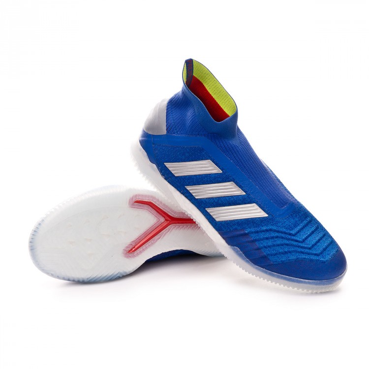 Futsal Boot adidas Predator Tango 19+ IN Bold blue-Silver metallic-Active  red - Football store Fútbol Emotion
