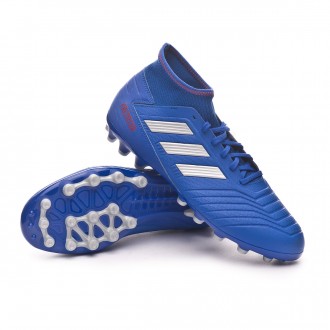 Chuteira  adidas Predator 19.3 AG Bold blue-Silver metallic-Active red